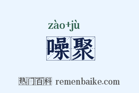 噪聚是什么意思的图片